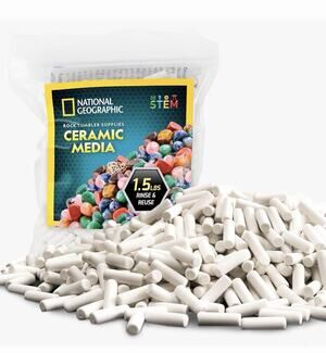 NATIONAL GEOGRAPHIC Ceramic Media for Rock Tumbling 1.5 lb Ceramic Pellets 2-pac